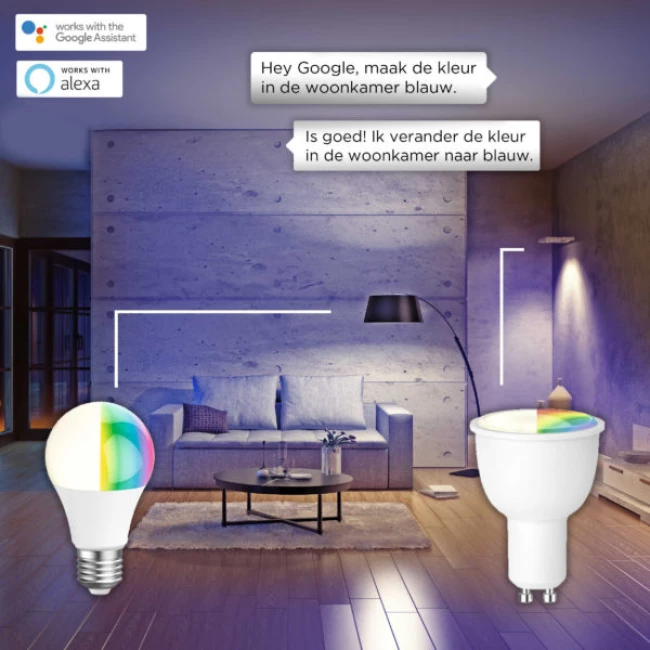 LED Wifi smart bulb met App GU10