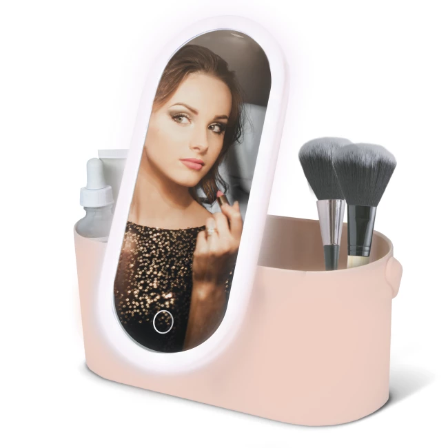 Beauty travel case with LED mirror DELUXE
