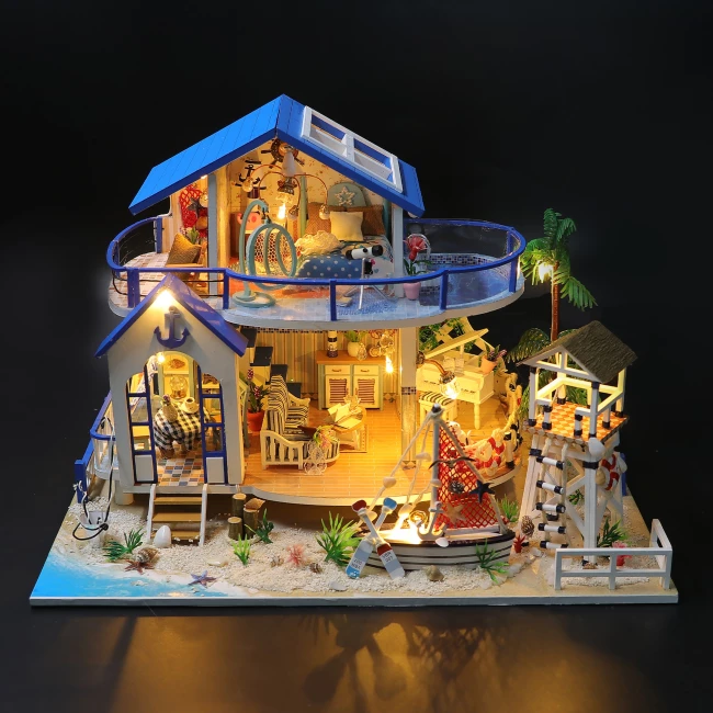 DIY miniatuur strandhuis