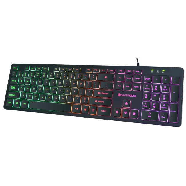 Gaming Keyboard with Flat Keycaps
